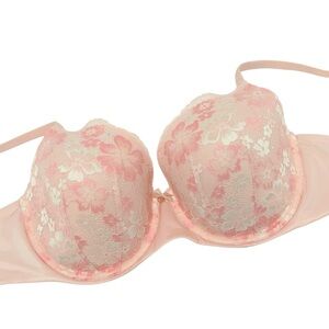 VICTORIA'S SECRET Body by Victoria Lined Demi Peachy/Pink Underwire bra 38DD/38E